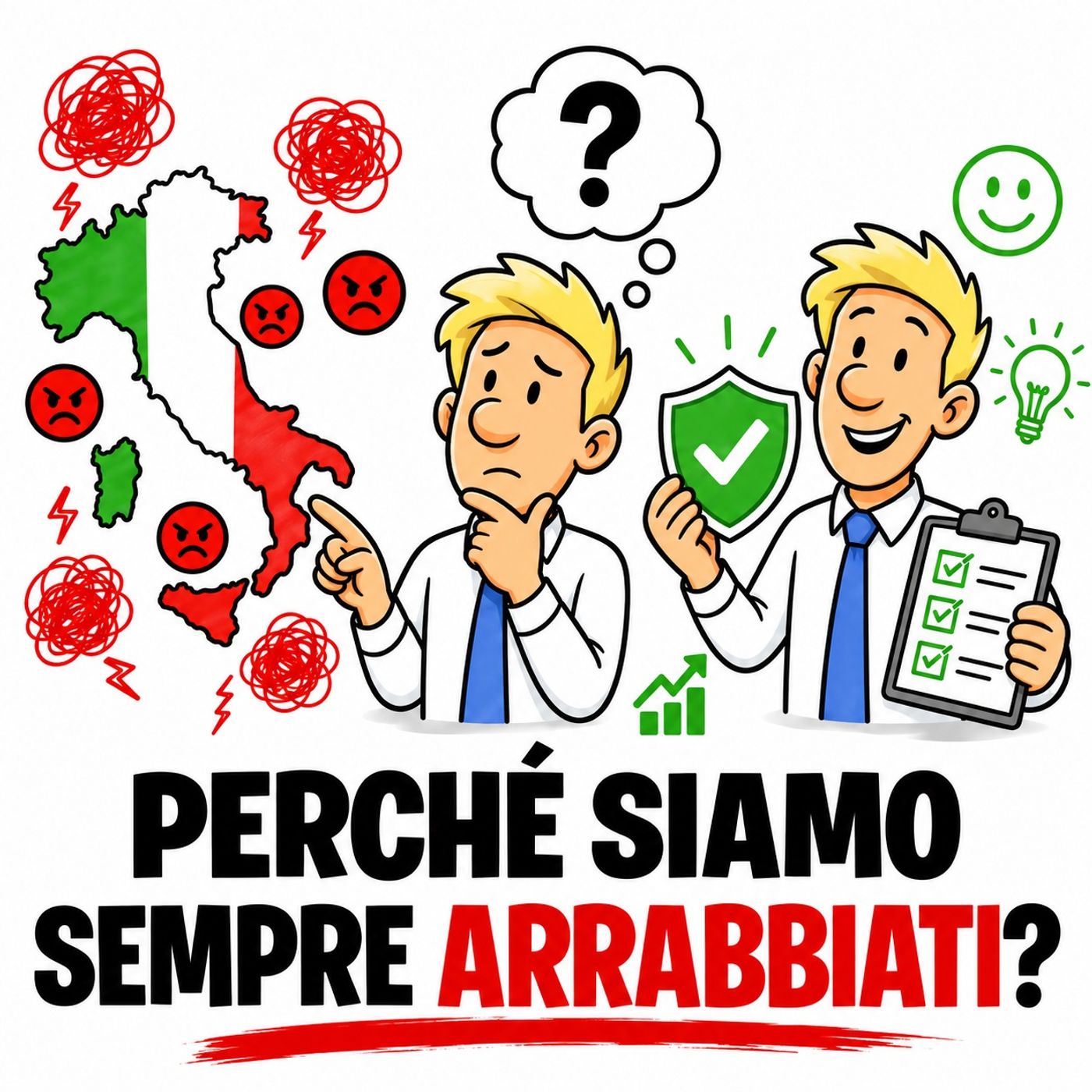 Perché in Italia siamo perennemente INCAZZATI e cosa fare