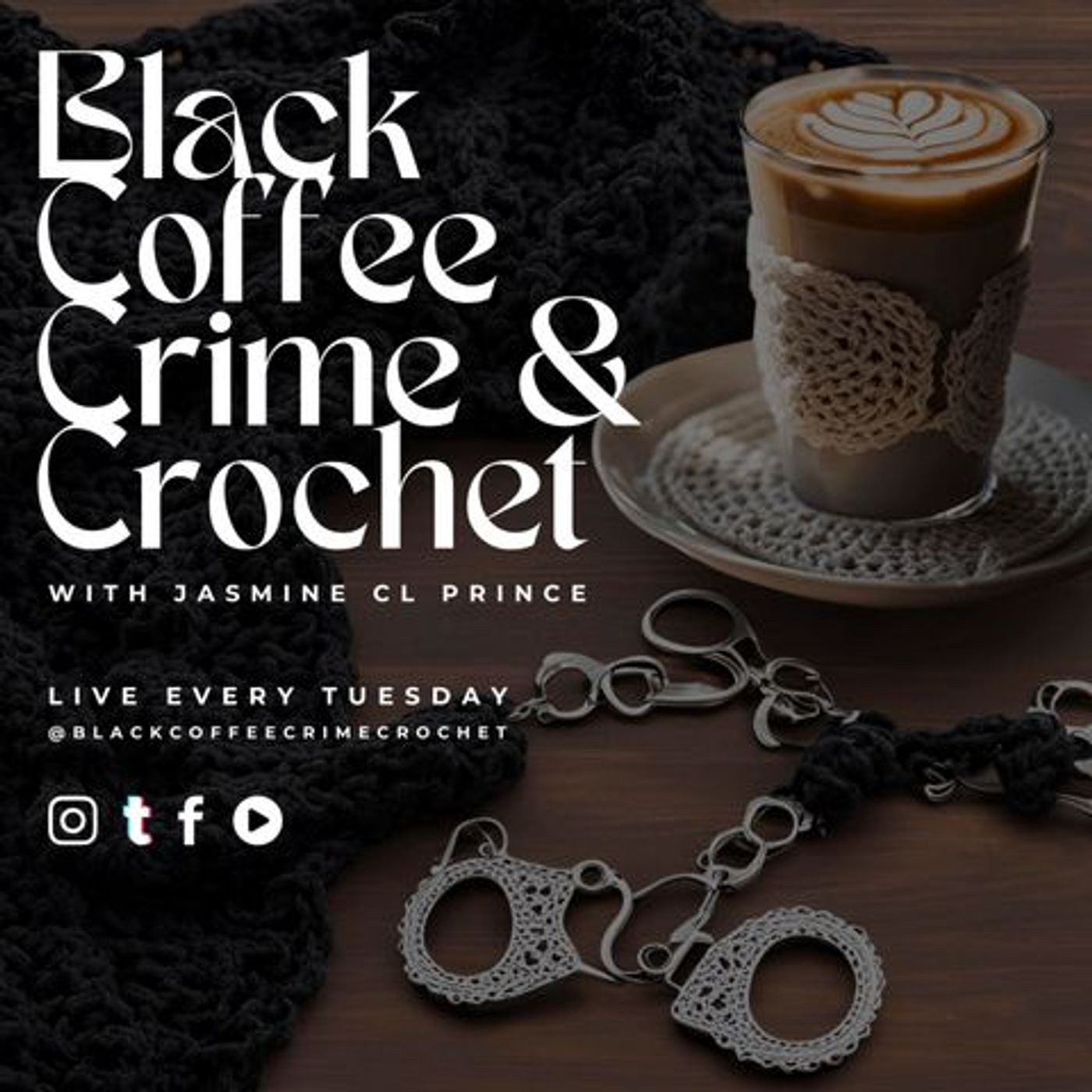 GUEST EPISODE || BLACK COFFEE, CRIME, & CROCHET || ROMANCE SCAM episode artwork