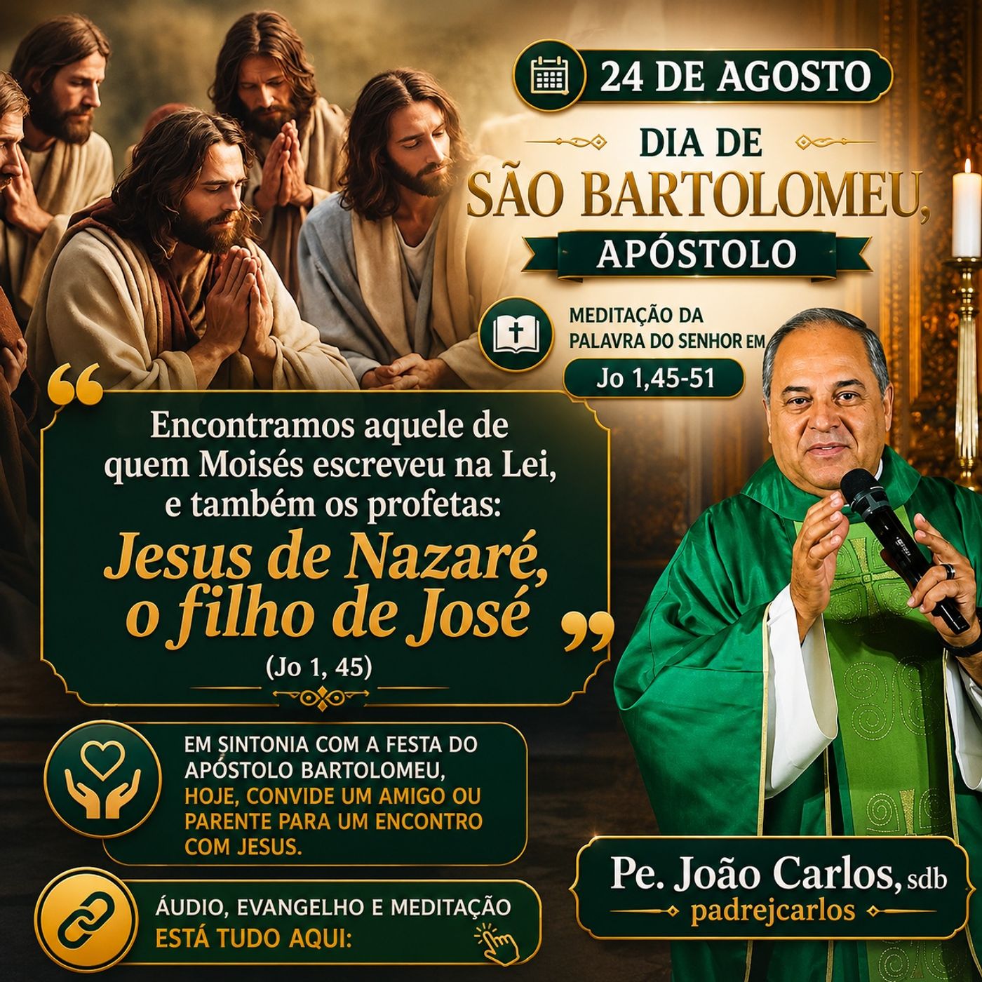 24/08/26 - Programa Padre João Carlos | Tempo de Paz