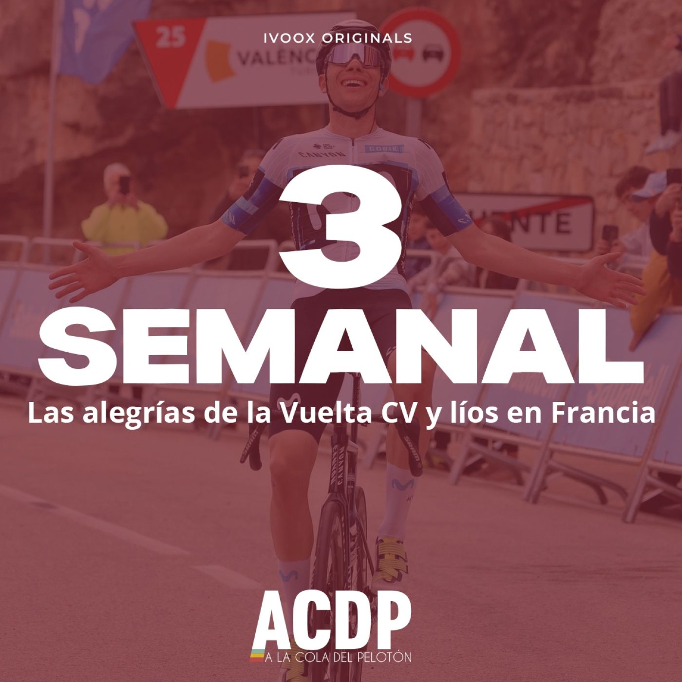 La felicidad de la Vuelta CV y los líos de Francia | Charla con Iván Romeo | # 3 Semanal | A la Cola del Pelotón episode artwork