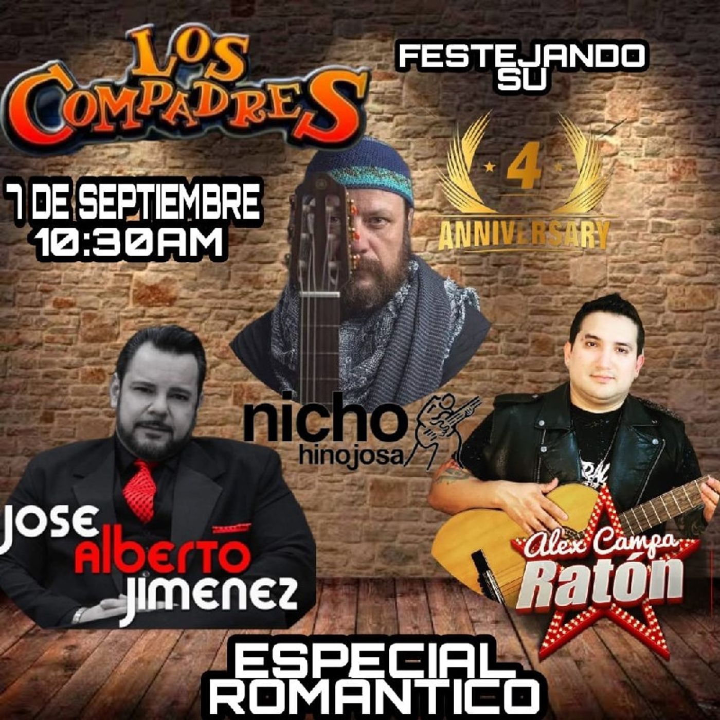 Los Compadres, Nicho Hinojosa, Alex Campa Y José Alberto Jiménez ( Especial De Aniversario Vol. 4 ) episode artwork