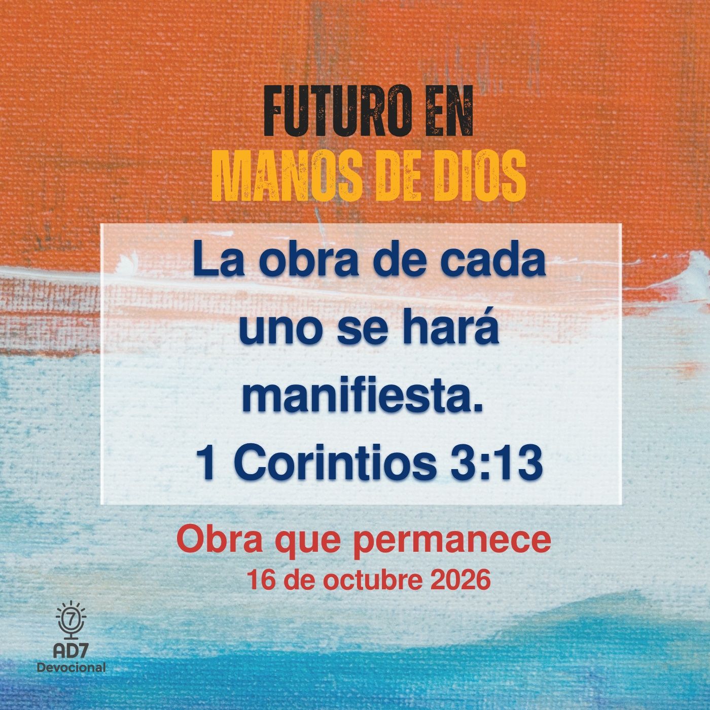 Portada de AD7 Devocional - Diferente / Inverso