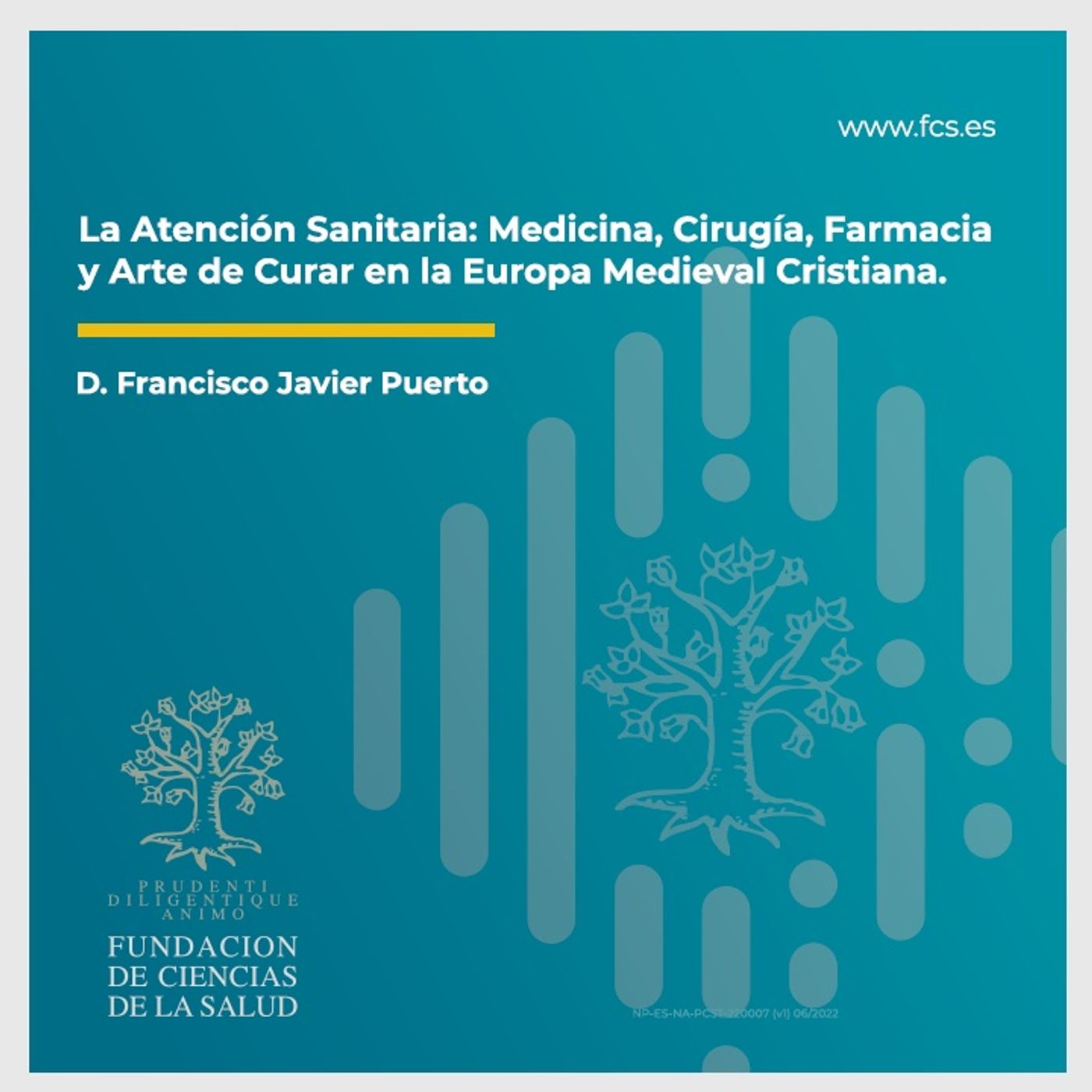 D. Francisco Javier Puerto. "La Atención Sanitaria: medicina, cirugía, farmacia y arte de curar en la Europa medieval cristiana"