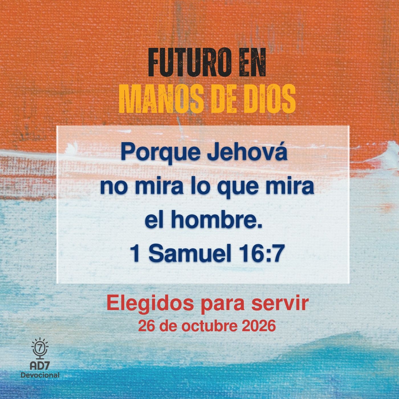 Portada de AD7 Devocional - Diferente / Inverso