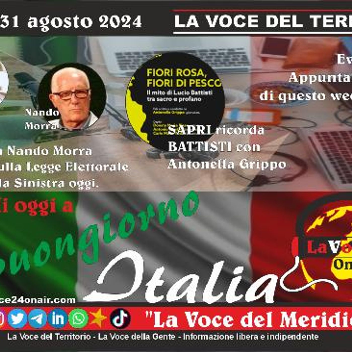 BUONGIORNO ITALIA  Magazine settimanale di approfondimento con ospiti - puntata del 31 agosto 2024  Parte 1° episode artwork