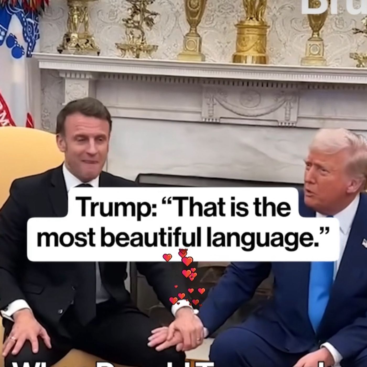 Macron & Trump = BROMANCE (Private Sexy Time In PUBLIC!?!)