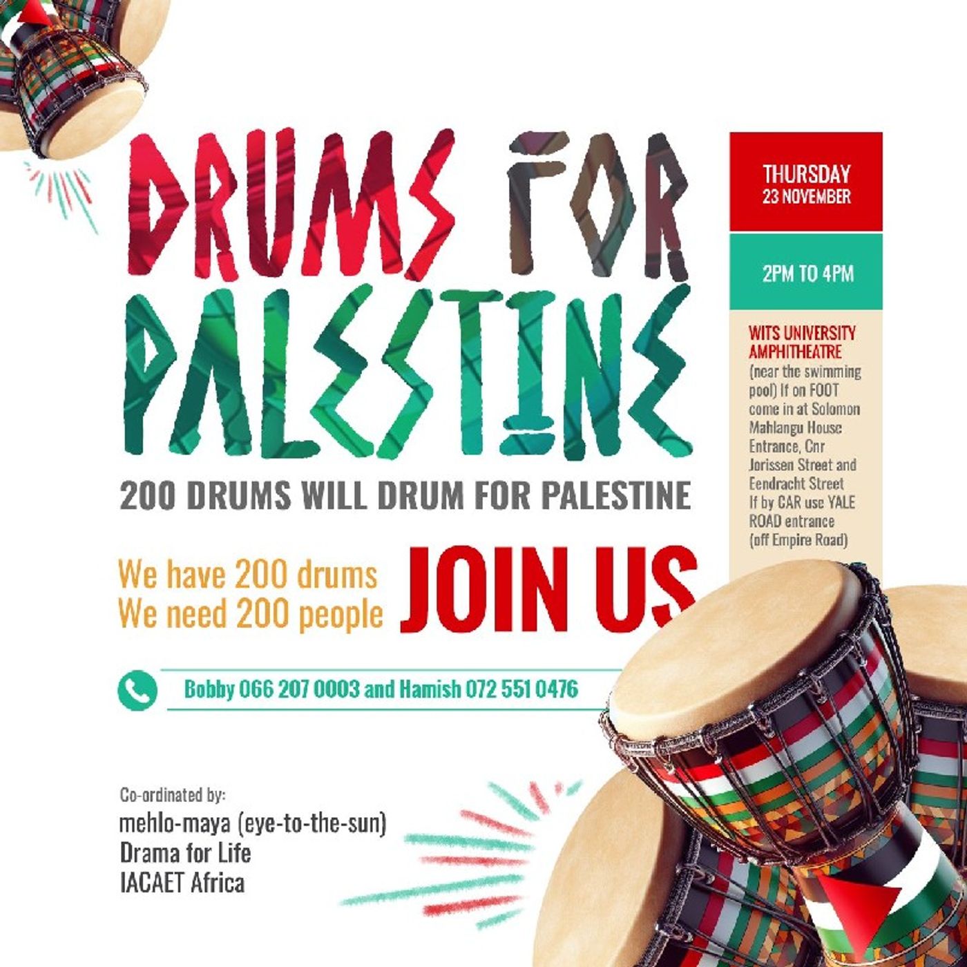 KASI2KASI POD101 DRUMMING FOR PALESTINE episode artwork
