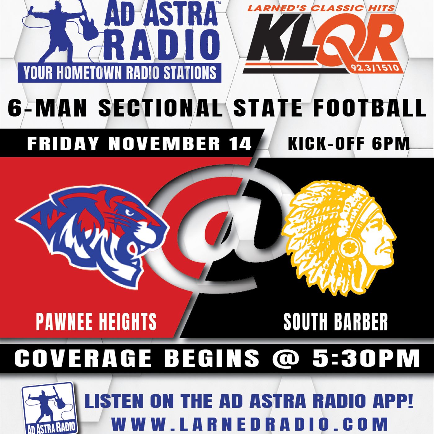Pawnee Heights Cougars at South Barber Chieftains Football (November 14, 2025) episode artwork