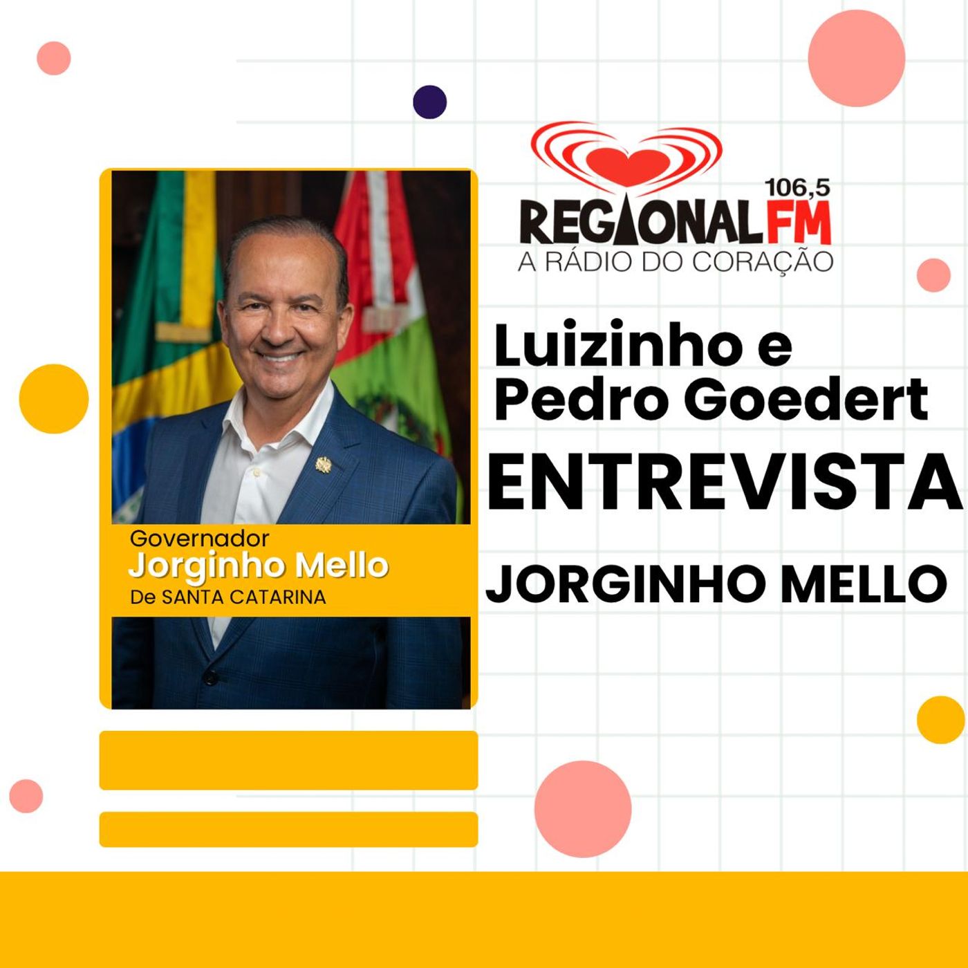 ENTREVISTA GOV SC JORGINHO MELLO 30/07/2024
