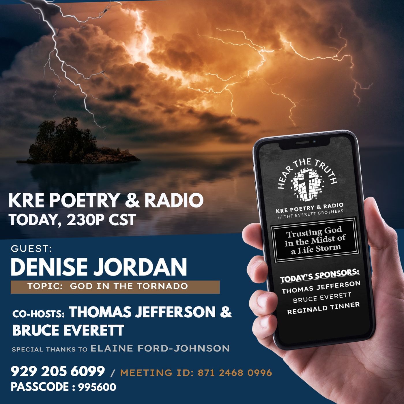 KRE POETRY AND RADIO - EP 130 - GUEST:  DENISE JORDAN