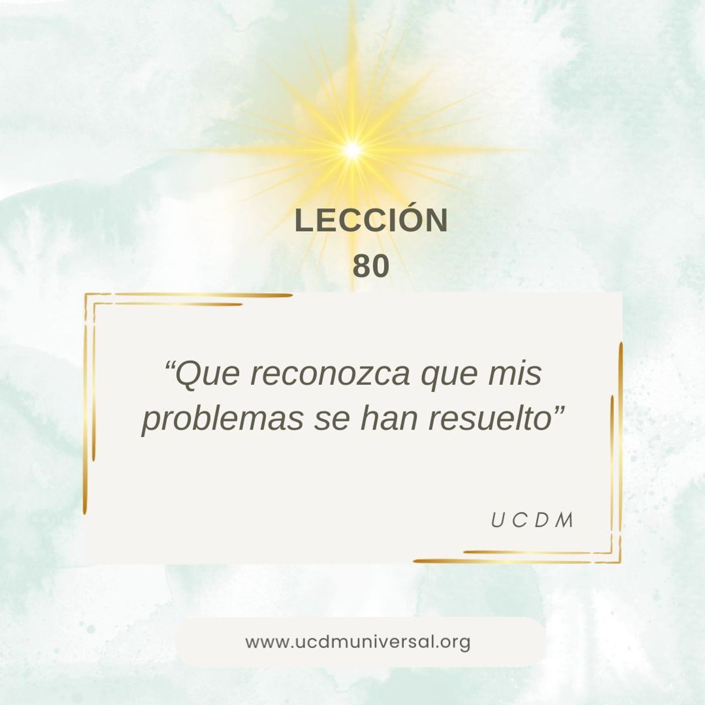 UCDM Universal LECCIÓN DEL DÍA