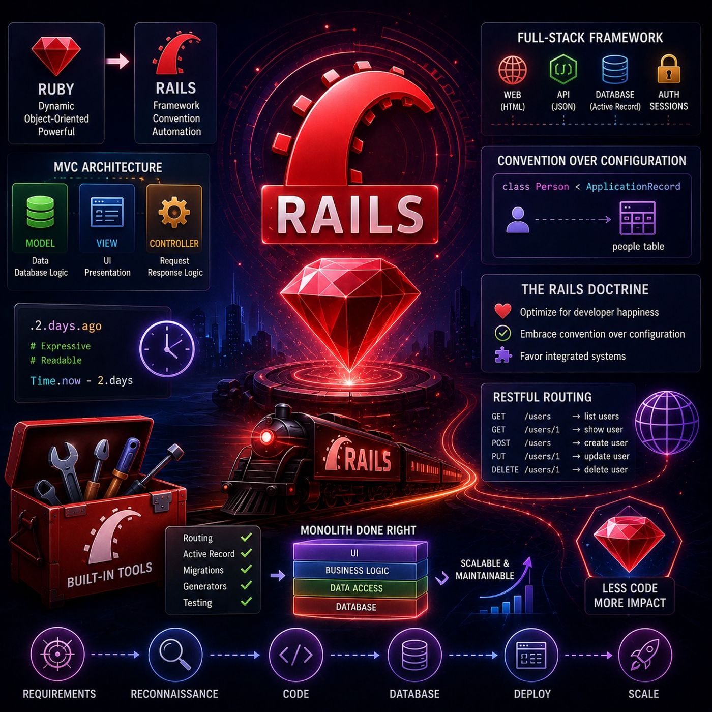 Course 37 - Building Web Apps with Ruby On Rails | Episode 1: From Ruby Basics to Web Development Conventions episode artwork
