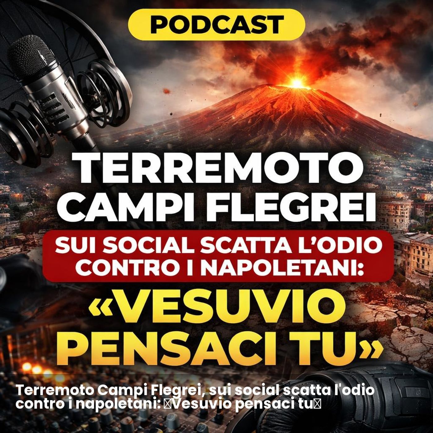 Terremoto Campi Flegrei, sui social scatta l'odio contro i napoletani: «Vesuvio pensaci tu» episode artwork