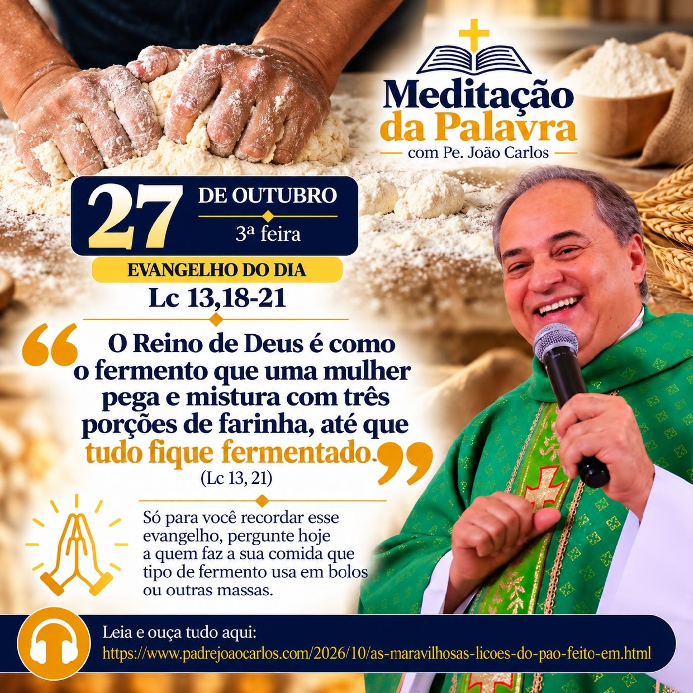 27 de Outubro - Meditação da Palavra do Senhor