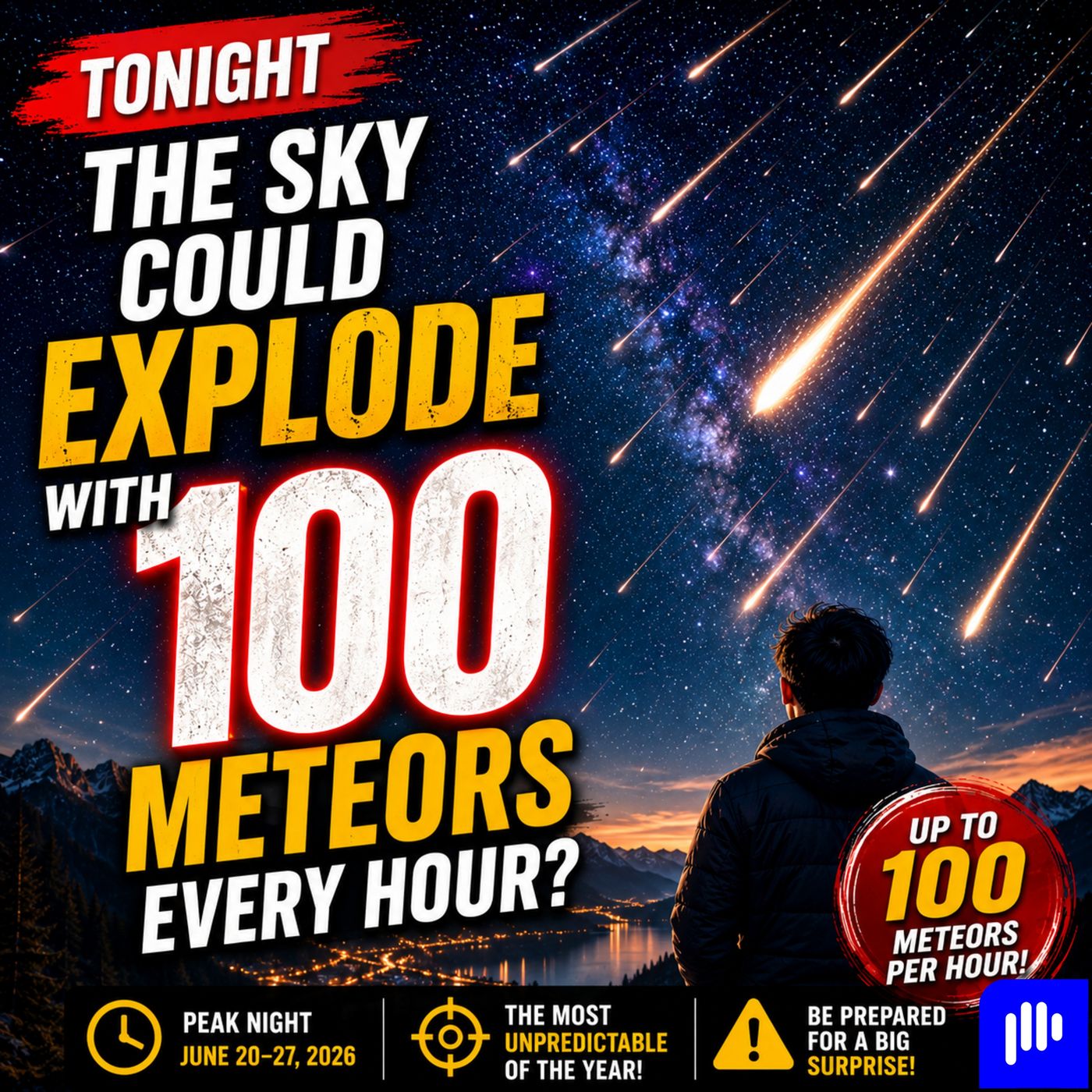 Tonight Sky Could Explode With 100 Meteors Every Single Hour episode artwork