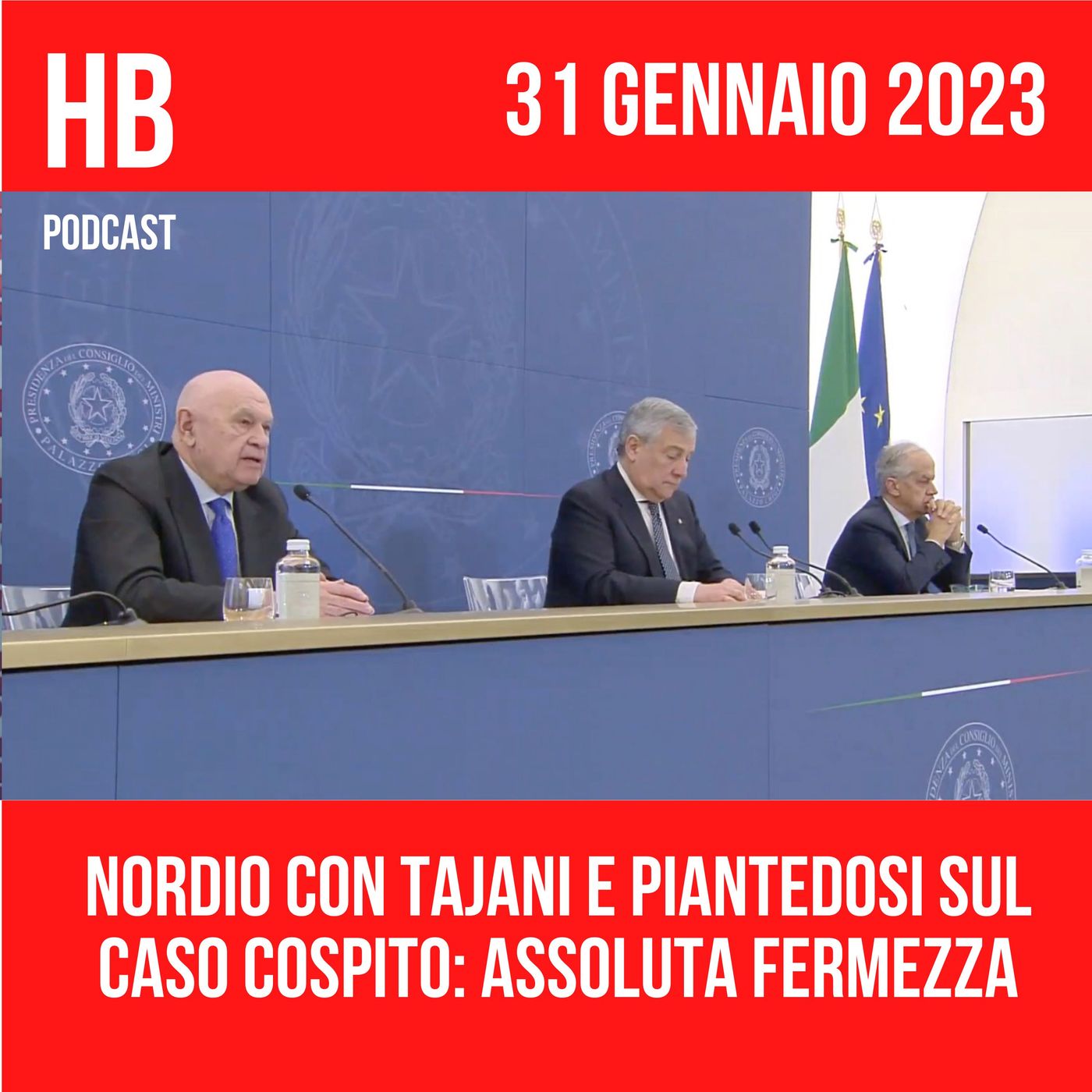 Nordio con Tajani e Piantedosi sul Caso Cospito: assoluta fermezza