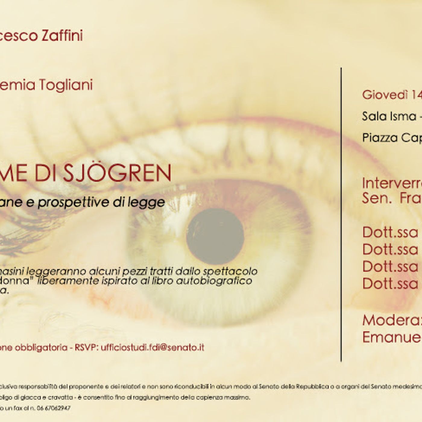 Rubrica Malattie rare: SINDROME DI SJOGREN episode artwork