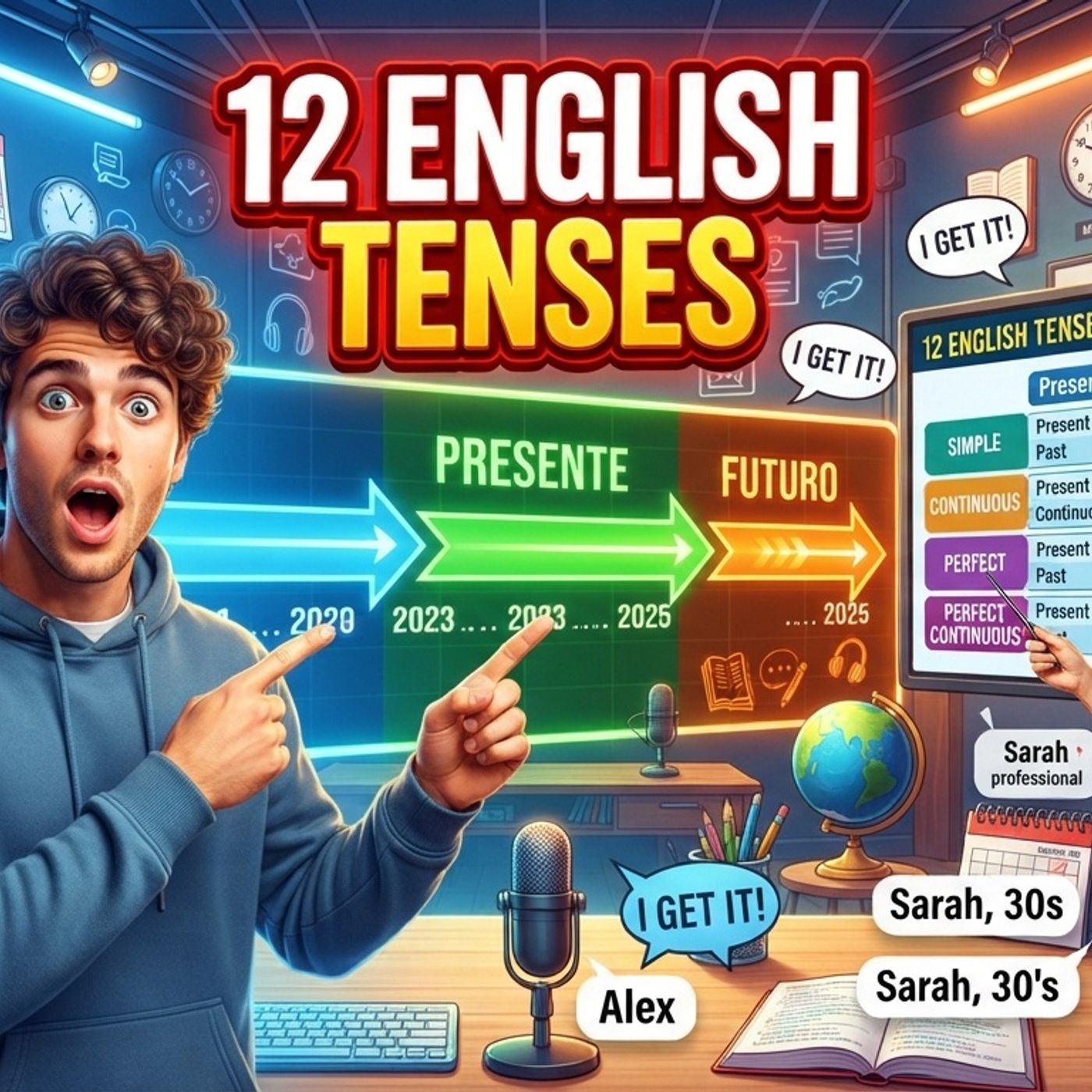 Todos los Tiempos Verbales en Inglés Explicados Fácil | Guía Completa de English Tenses
