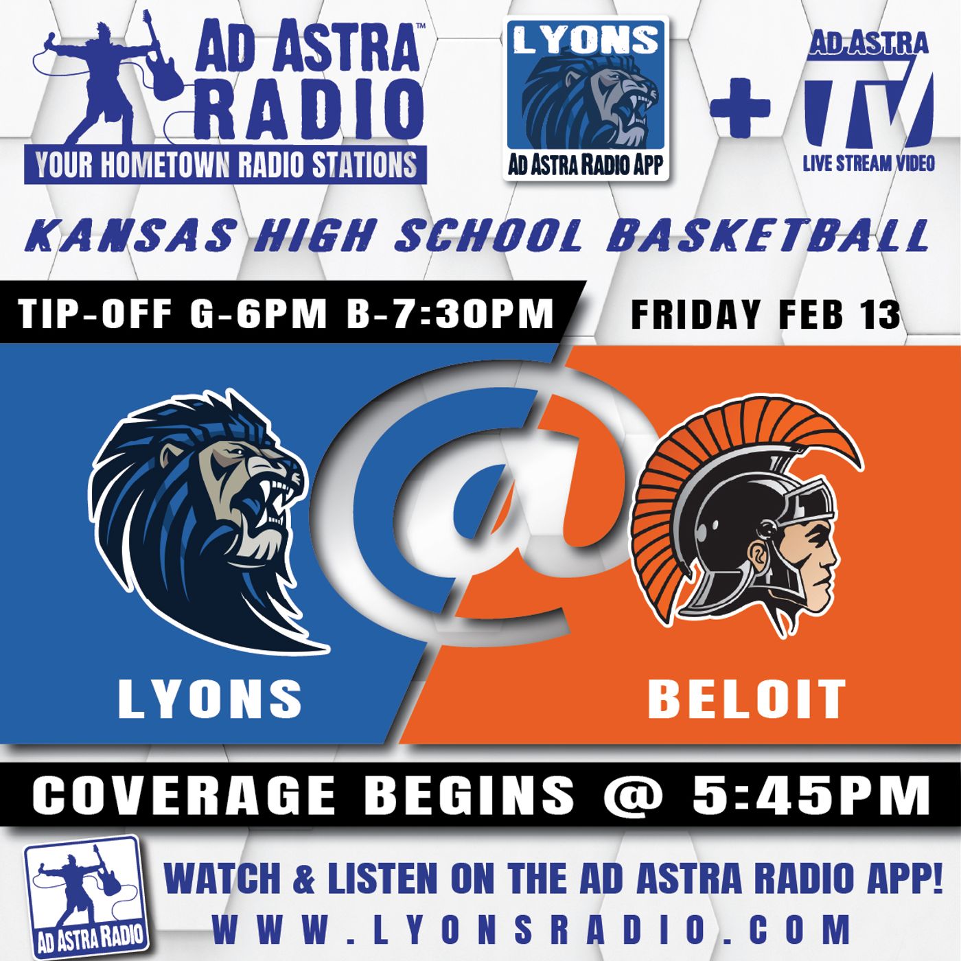 Lyons Lady Lions at Beloit Lady Trojans High School Basketball (Partial Broadcast-February 13, 2026) episode artwork
