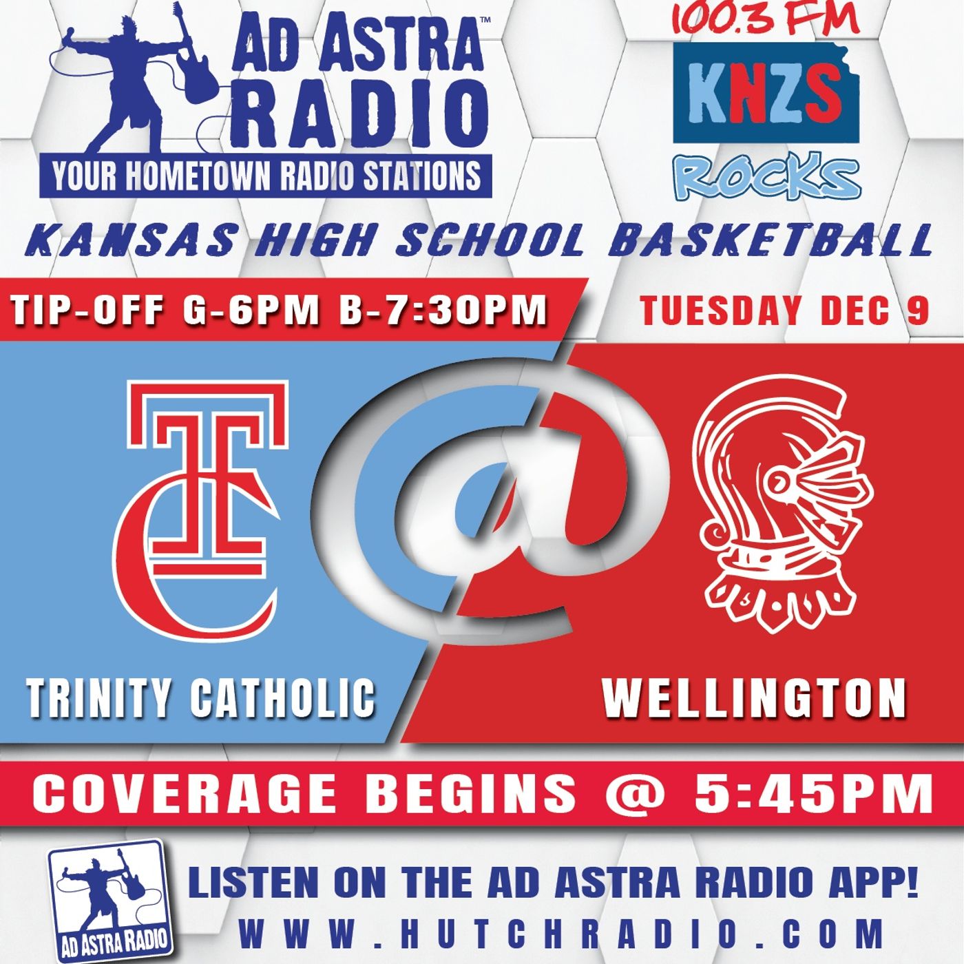 Hutch Trinity Catholic Celtics at Wellington Crusaders High School Basketball (Cheney Cardinal Classic-December 9, 2025) episode artwork