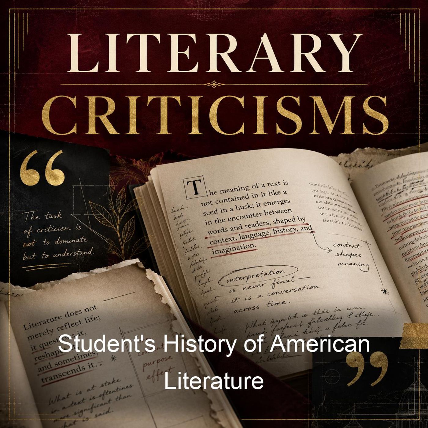 Student's History of American Literature podcast artwork