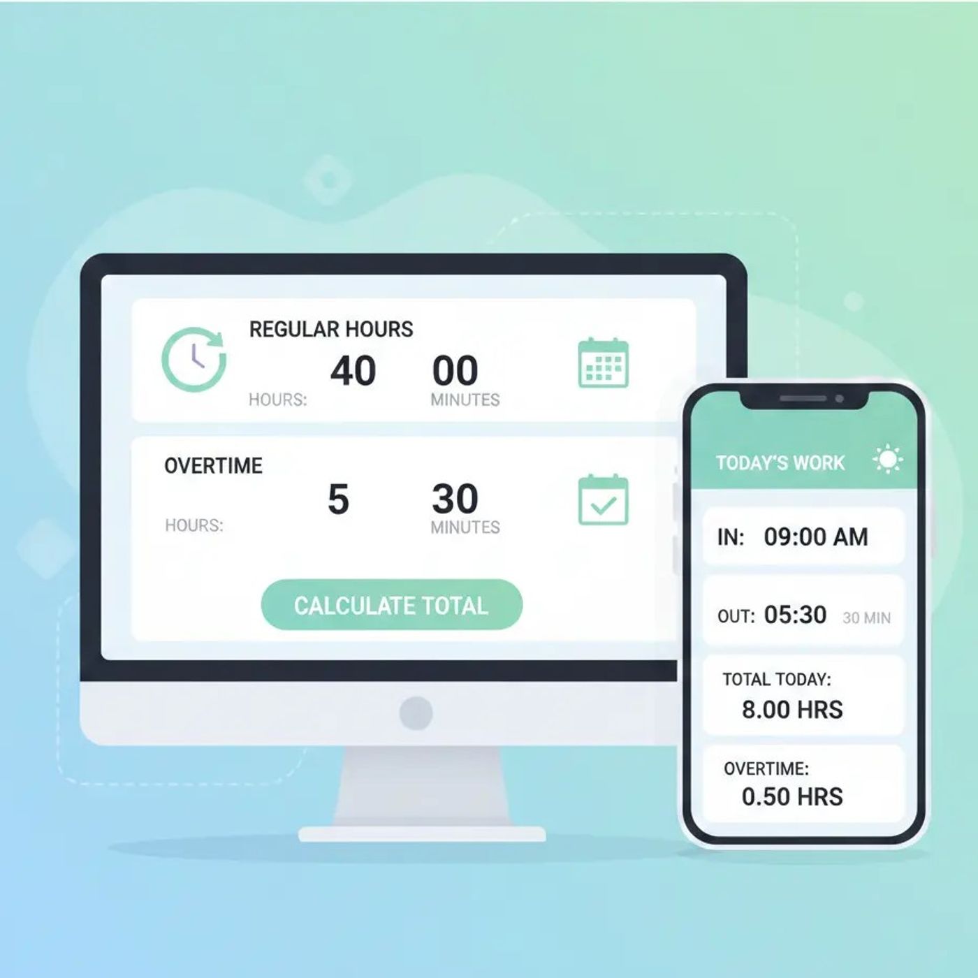 arbeits zeitrechner cover art