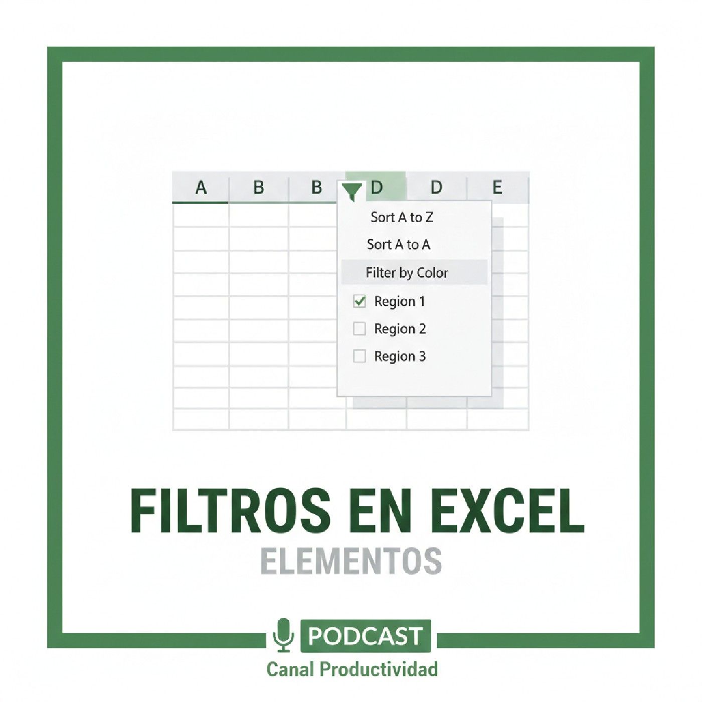 Los Filtros en Excel, Elementos cover art