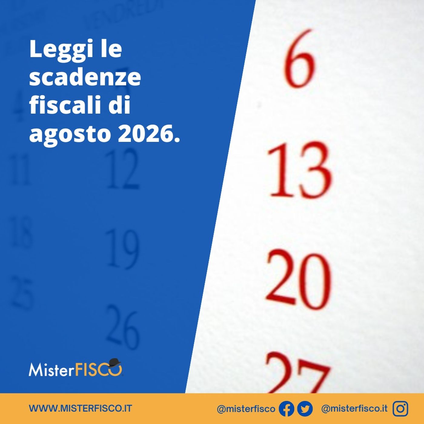 Le scadenze fiscali di agosto 2026 episode artwork