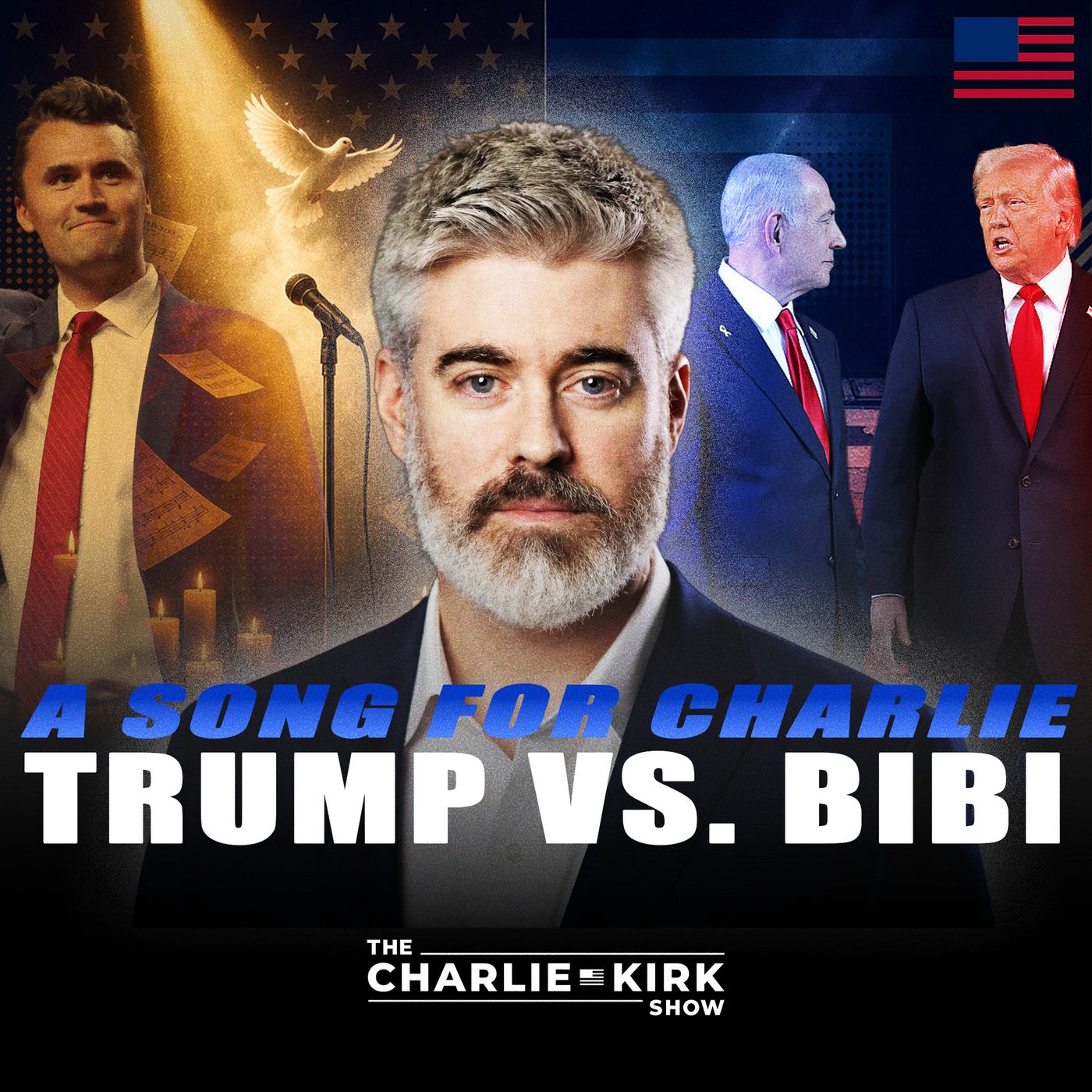 A Song for Charlie + Trump vs. Bibi episode artwork