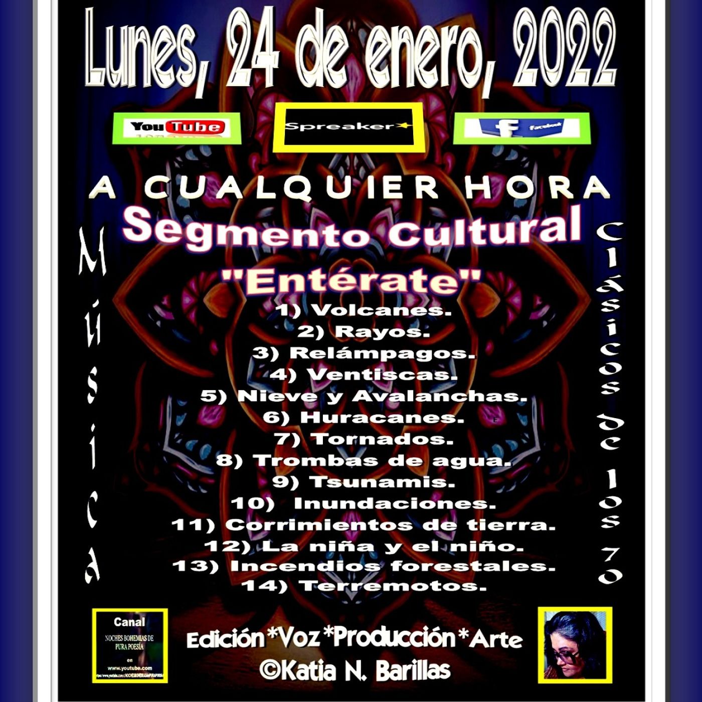Segmento "Entérate" - Desastres Naturales * Acompañado de Música de los 70´s. episode artwork
