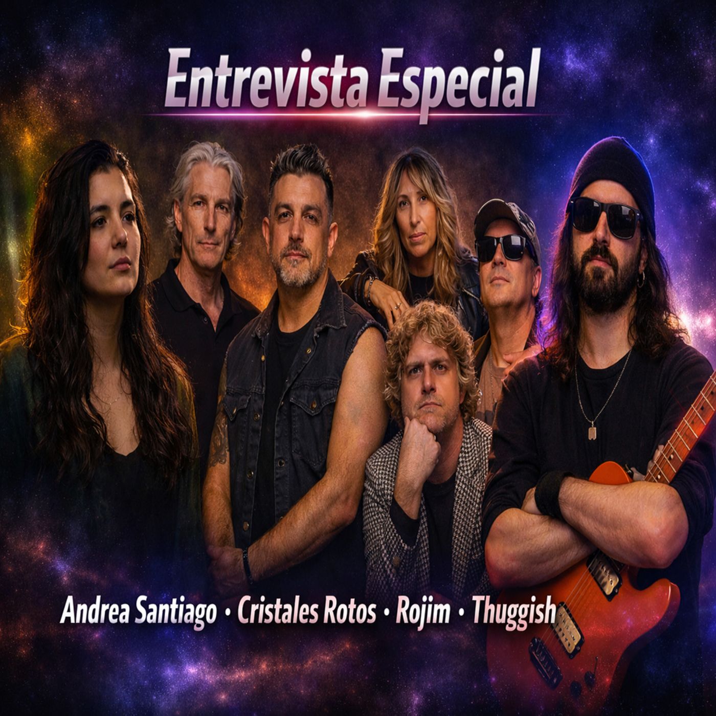 Andrea Santiago, Cristales Rotos, Rojim y Thuggish. En el 8º directo Inculturetas episode artwork