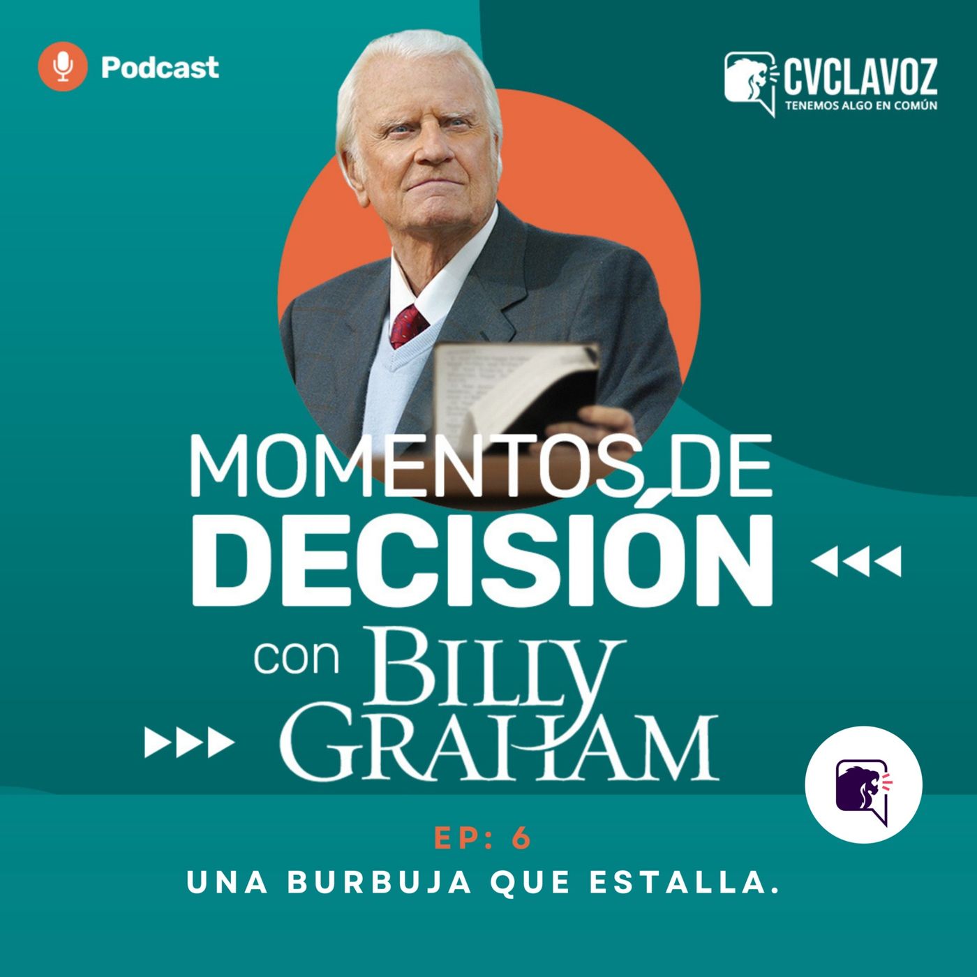 Portada de Momentos de Decisión con Billy Graham