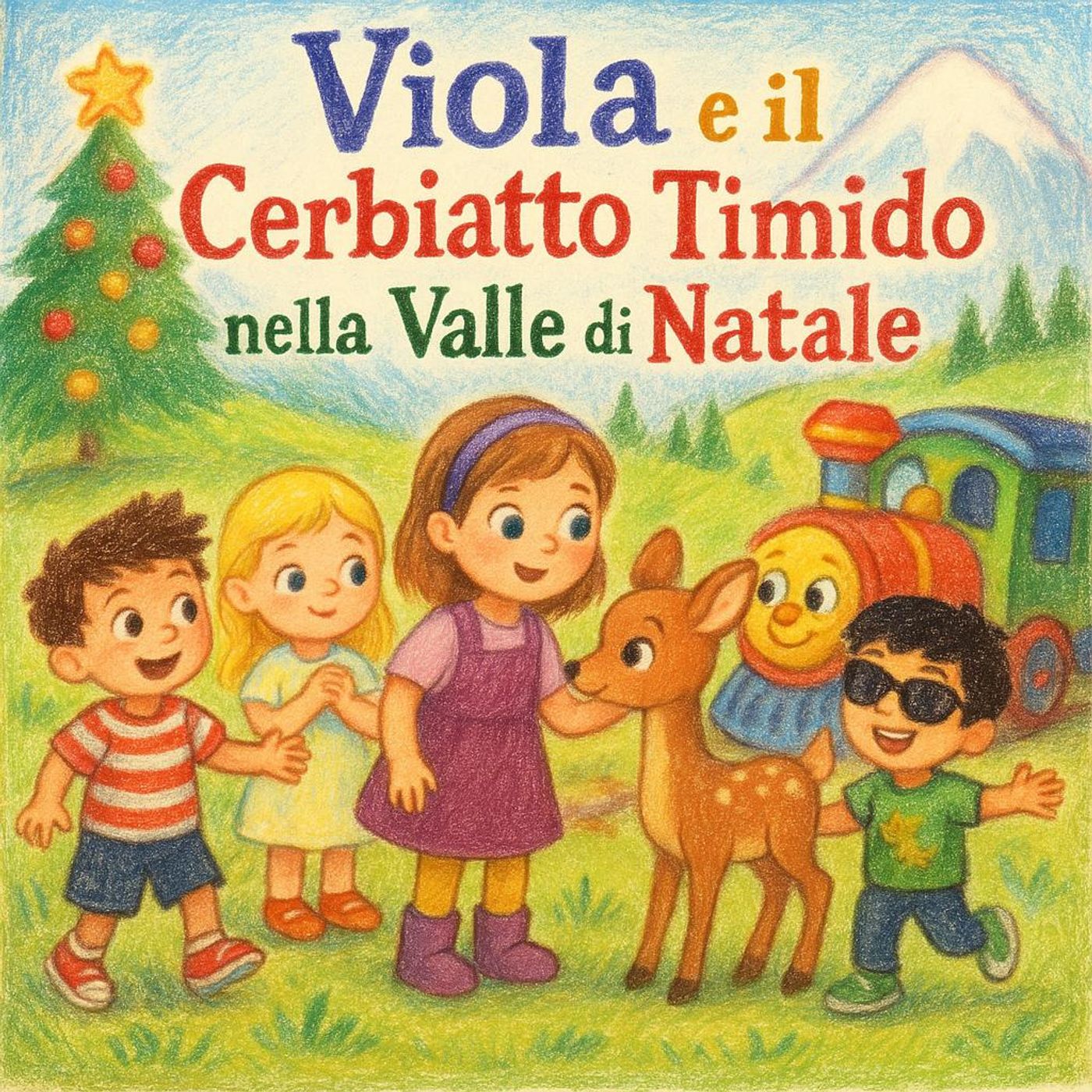 Viola e il Cerbiatto Timido nella Valle di Natale