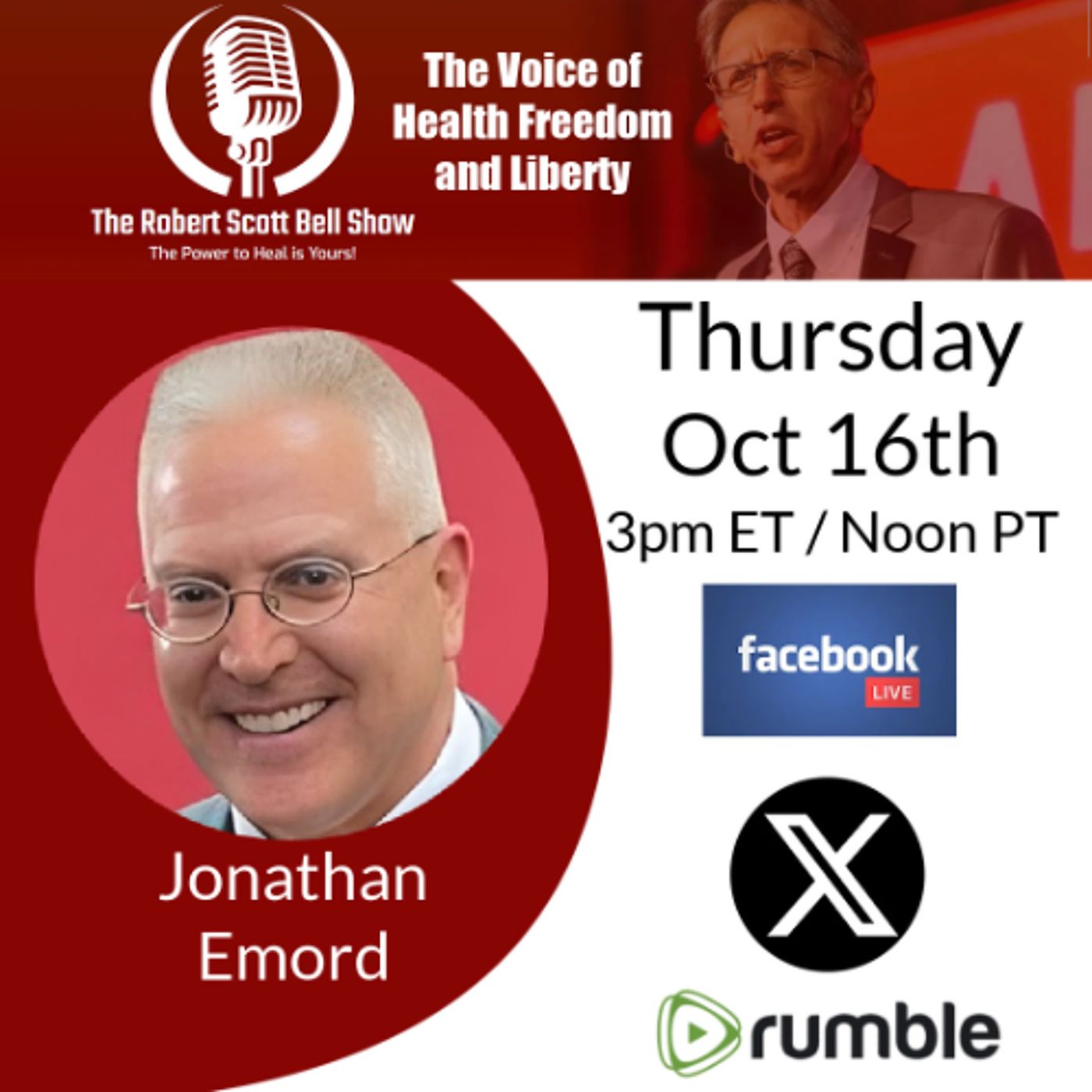 Jonathan Emord, Childhood Vax Schedule, WHO vs. Sovereignty, China Controls U.S. Drugs, Leftist Violence - The RSB Show 10-16-25 episode artwork