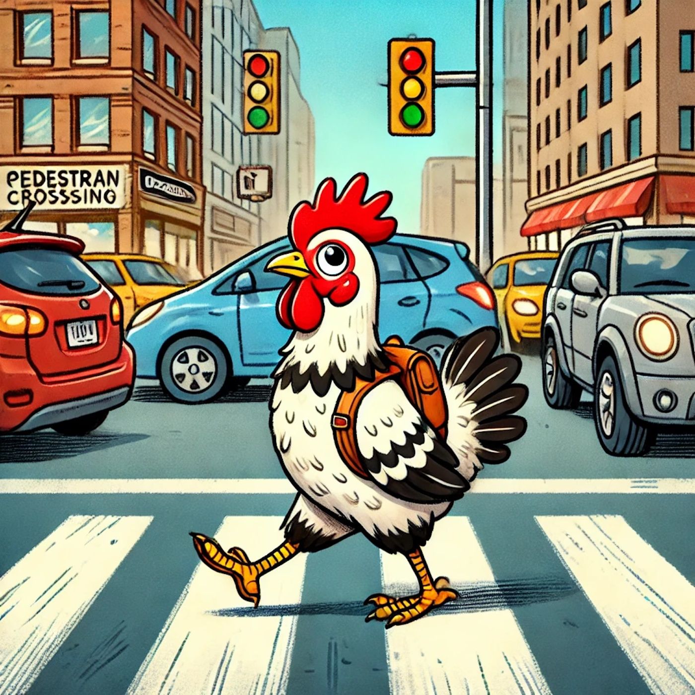 アメリカで、​横断歩道を使わずに道路を渡ることを「ジェイウォーキング」と呼びます。 episode artwork
