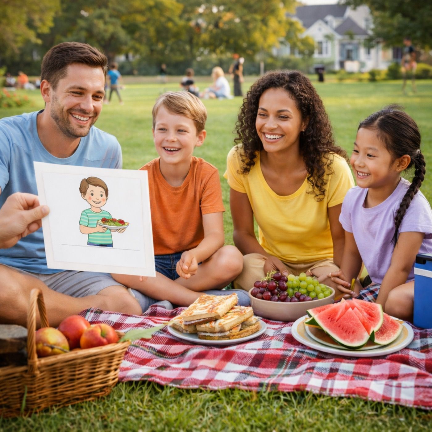 The Sweet Exchange: A Neighborhood Picnic English Lesson episode artwork