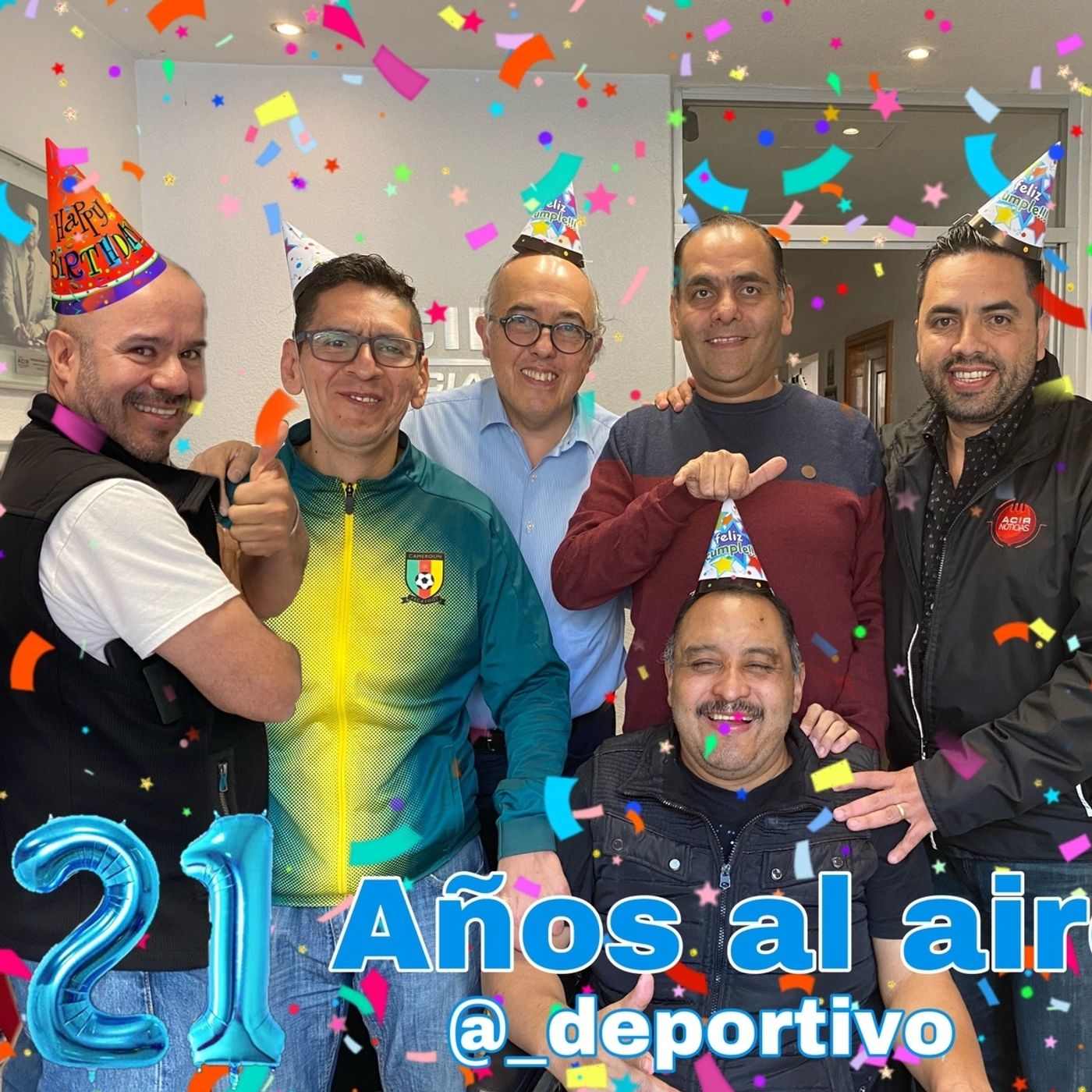 Celebrando 21 años al aire en Espacio Deportivo de la Tarde 06 de Enero 2023