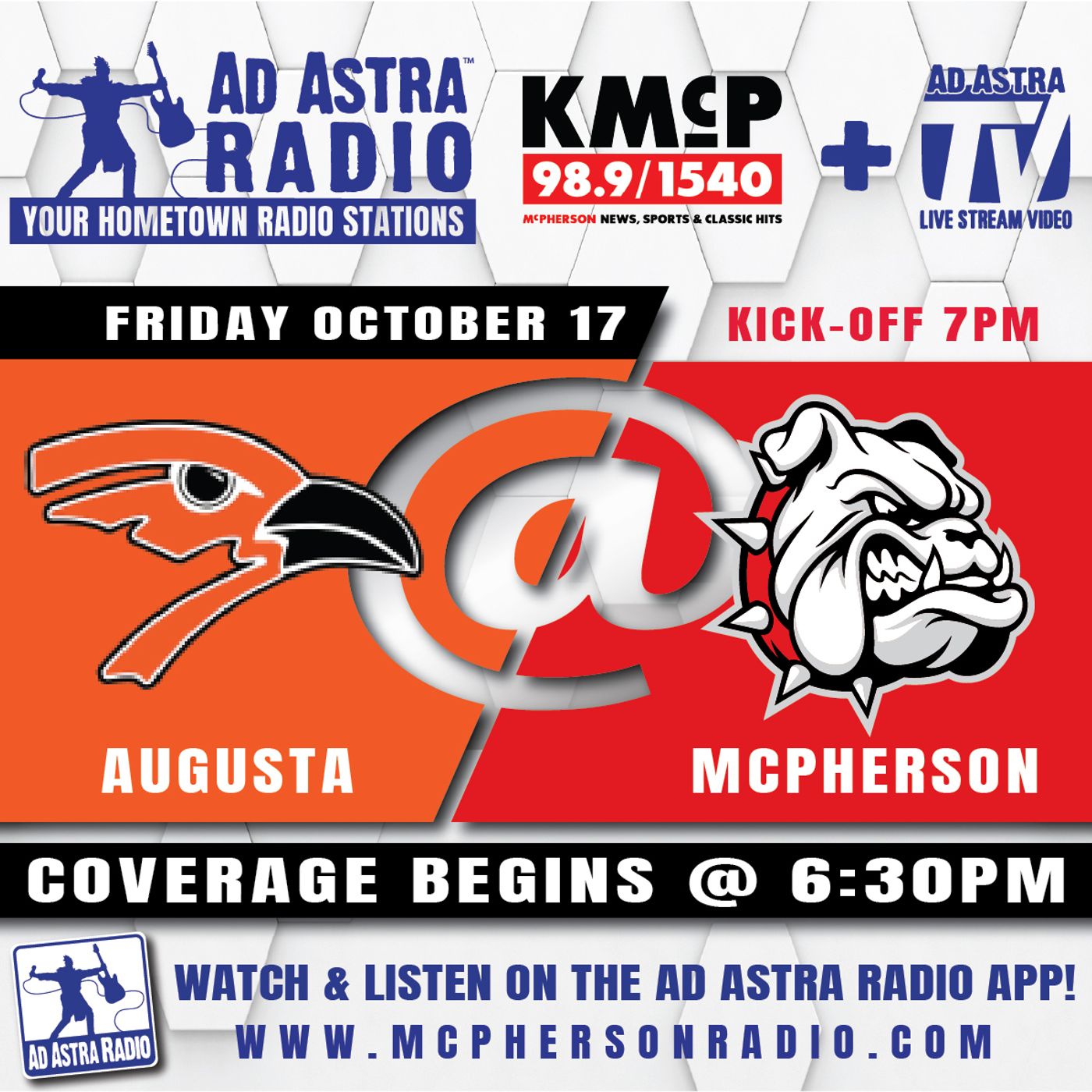 Augusta Orioles at McPherson Bullpups Football (October 17, 2025) episode artwork