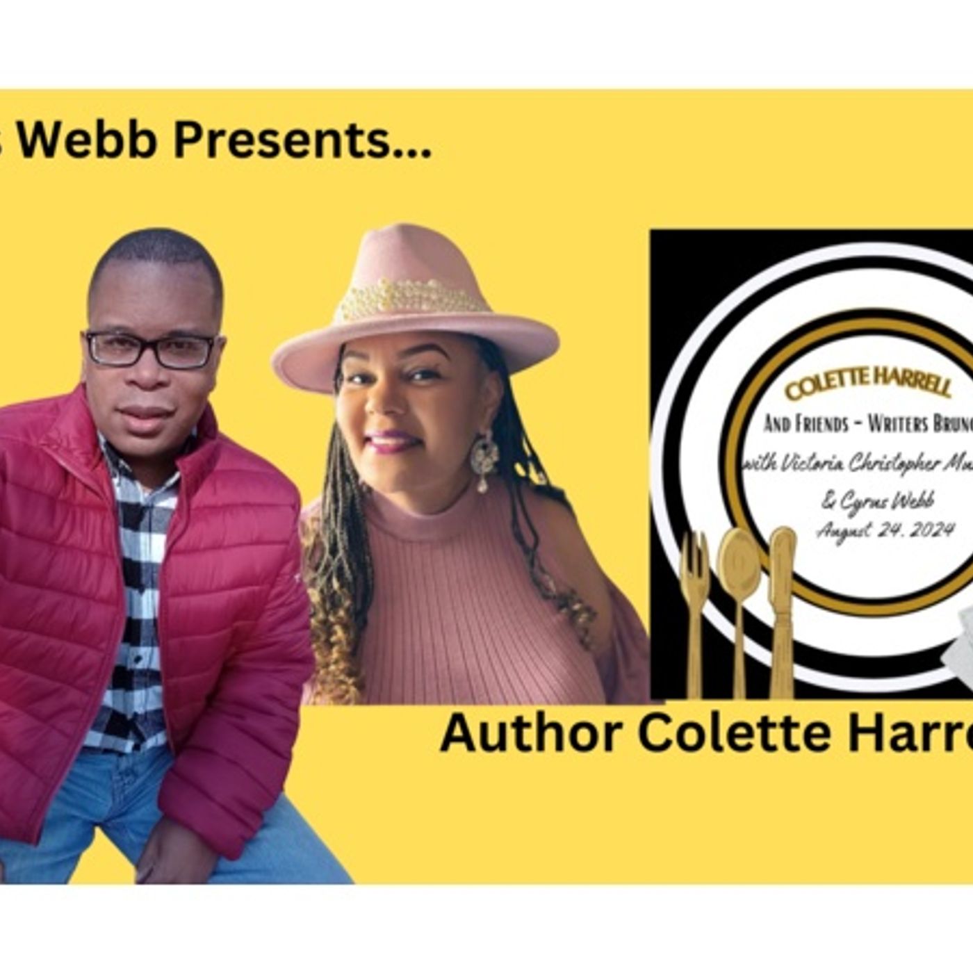 Author Colette Harrell discusses upcoming literary events on Conversations LIVE episode artwork