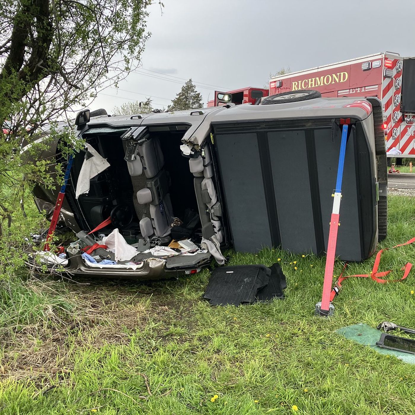 3 injured in rollover crash on Route 173 near Richmond episode artwork