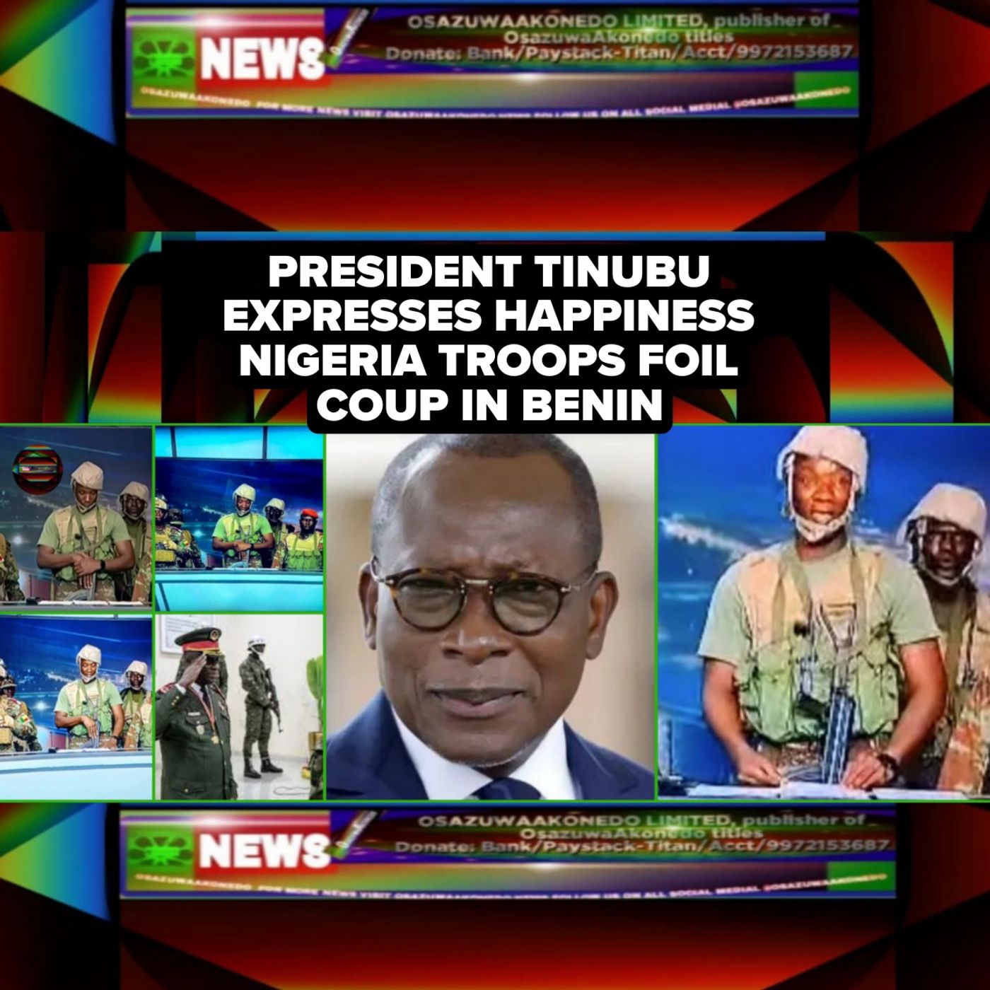 President Tinubu Expresses Happiness Nigeria Troops Foil Coup In Benin President Tinubu Expresses Happiness Nigeria Troops Foil Coup In Benin