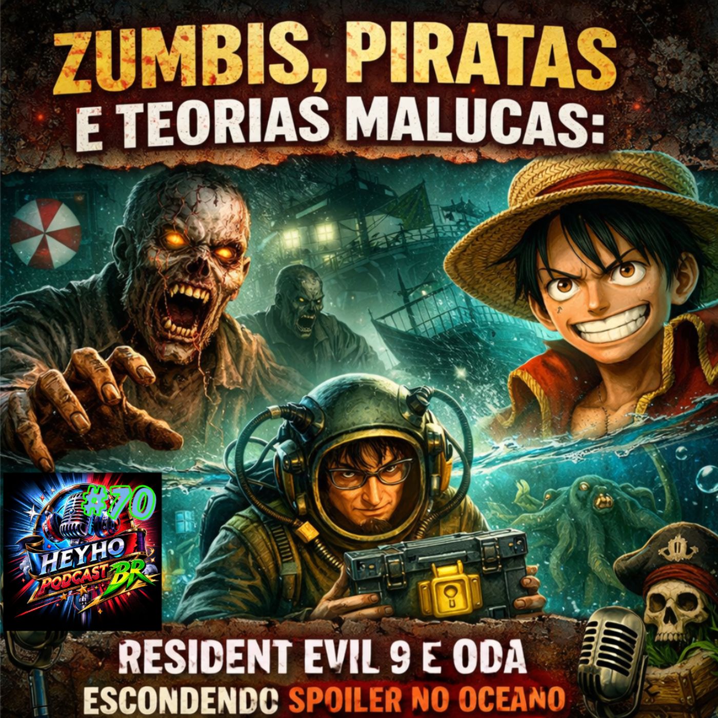 Episódio 70 - Zumbis, Piratas e Teorias Malucas: Resident Evil 9 e Oda Escondendo Spoiler no Oceano episode artwork
