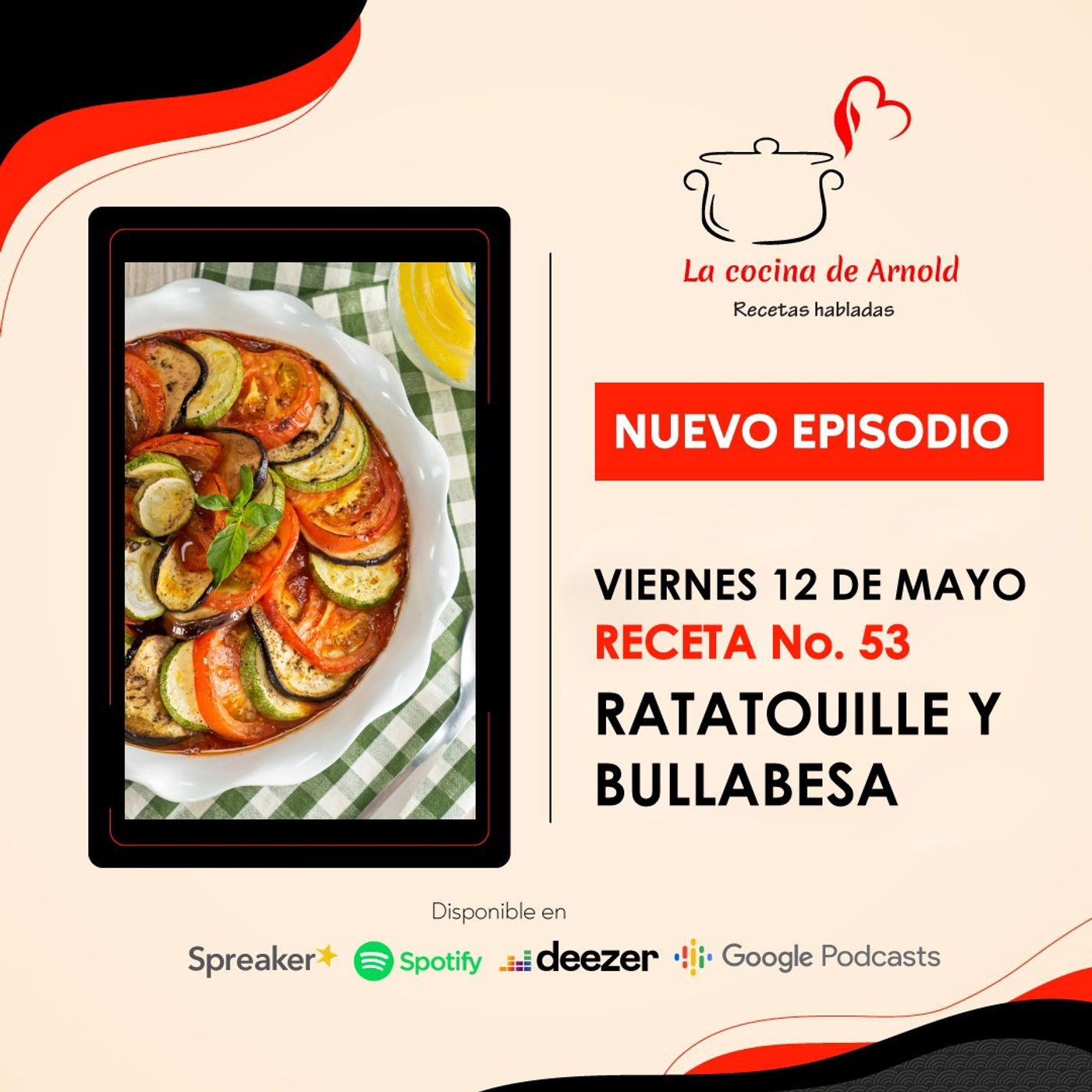 La cocina de Arnold, recetas habladas