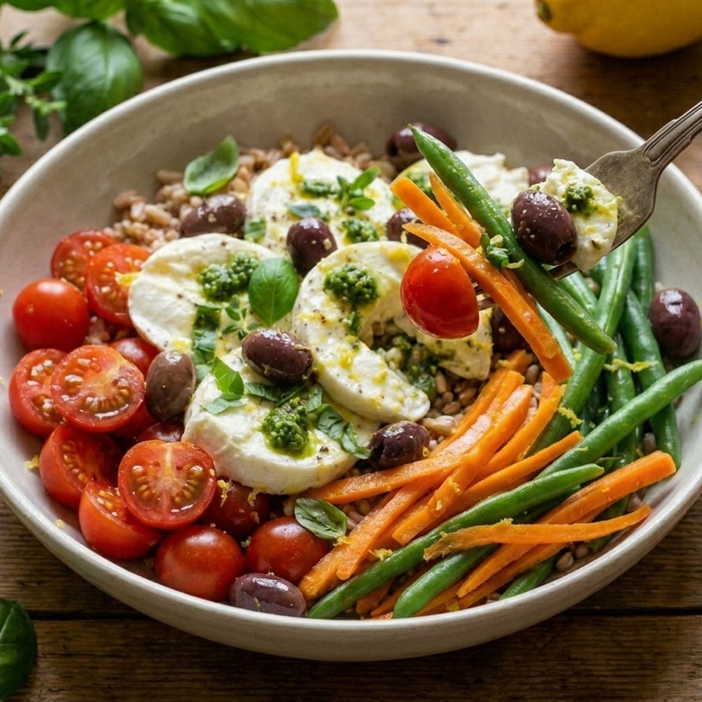 Insalata di farro con mozzarella marinata: la bowl ligure dell'estate episode artwork