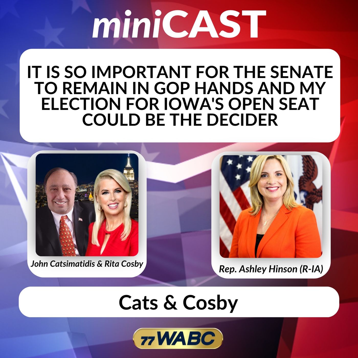 Rep. Ashley Hinson: It is So Important for the Senate to Remain in GOP Hands and my Election for Iowa's Open Seat Could Be the Decider episode artwork