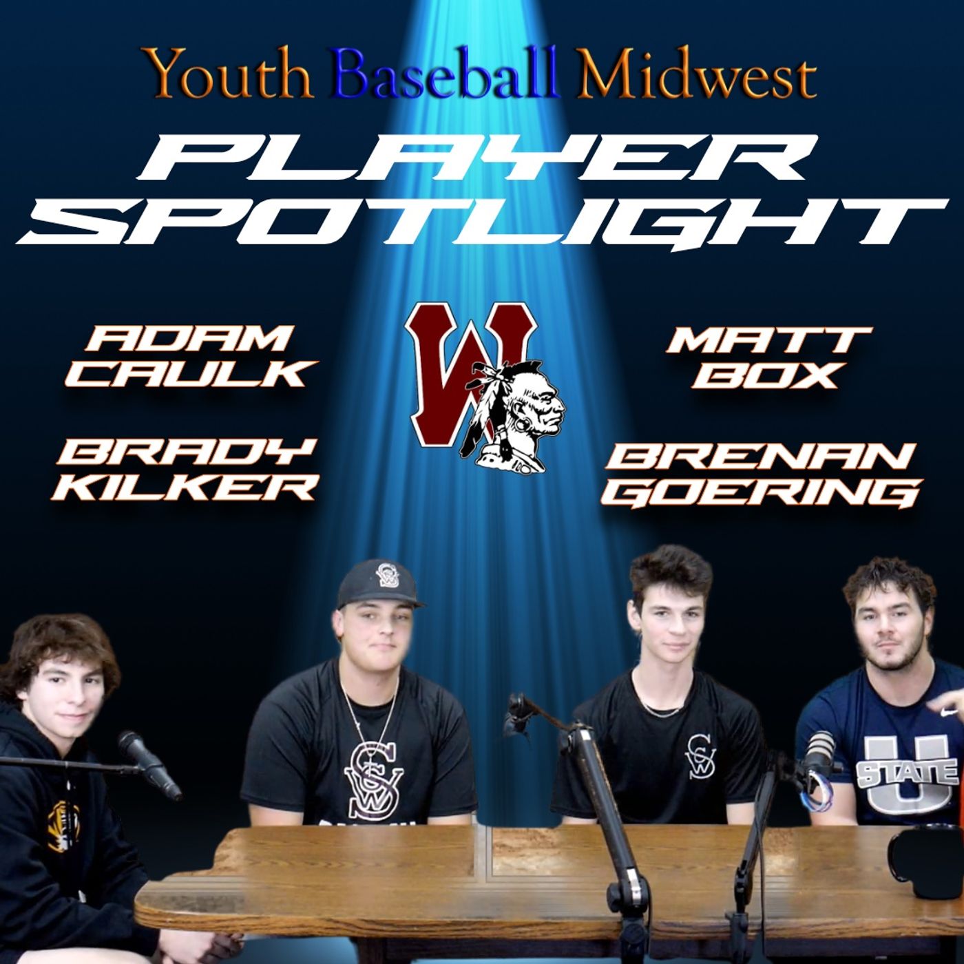 Player Spotlight | St. Charles West: Adam Caulk, Brady Kilker, Matt Box, & Brenan Goering | YBMcast episode artwork