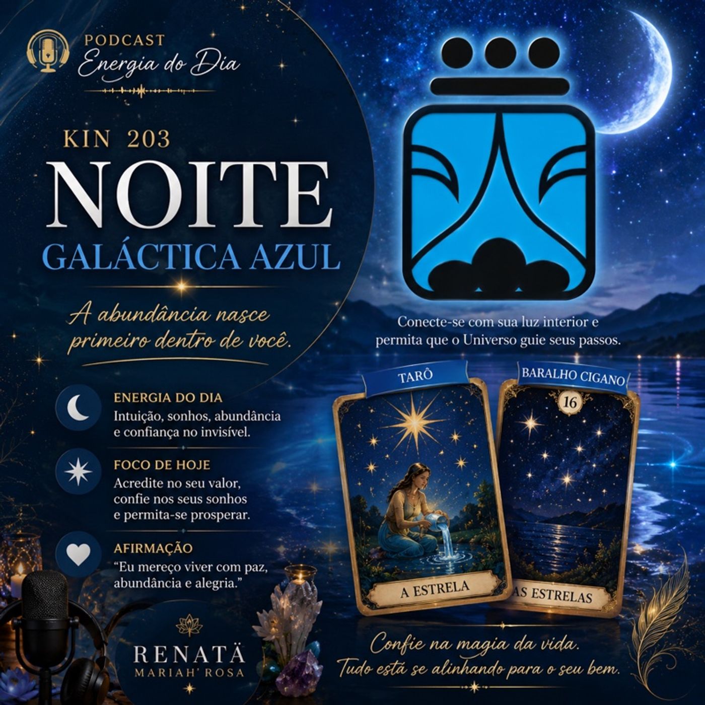 Energia do Dia  Kin 203 – Noite Galáctica Azul episode artwork