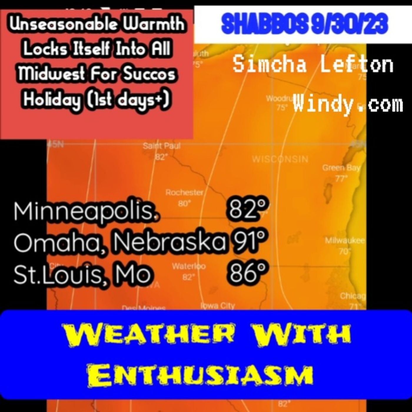 9/26/23: Heat Dome Heads TO Midwest for Weekend of October 1st