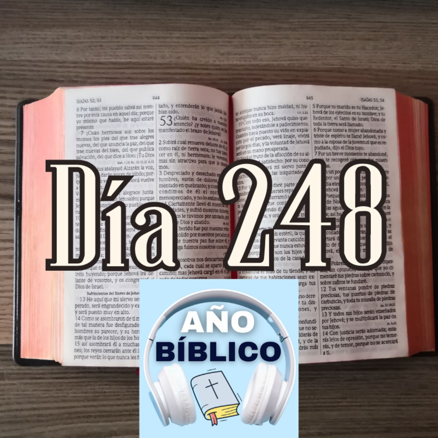 Día 248 - Salmo103:1-5, Isaías 3:16-26; Isaías 4-6 y 2 Corintios 6:11-18 episode artwork