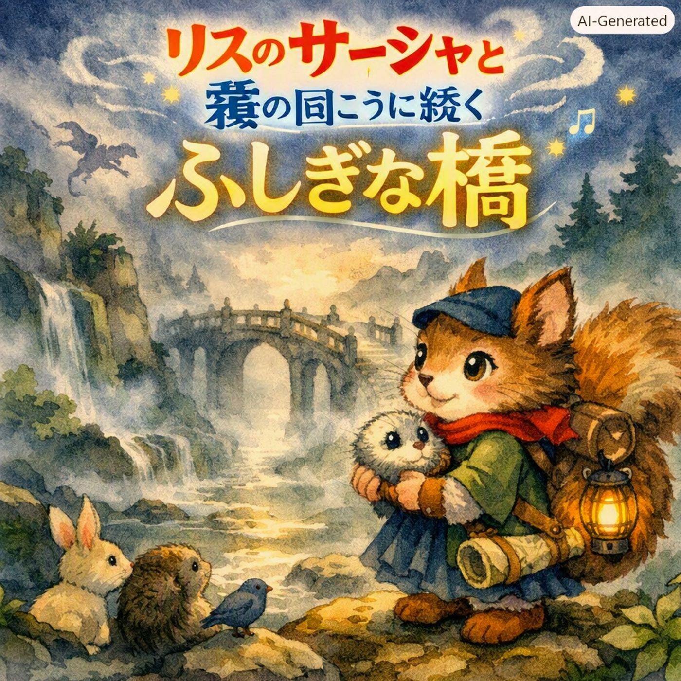 【冒険物語】リスのサーシャと霧の向こうに続くふしぎな橋 episode artwork